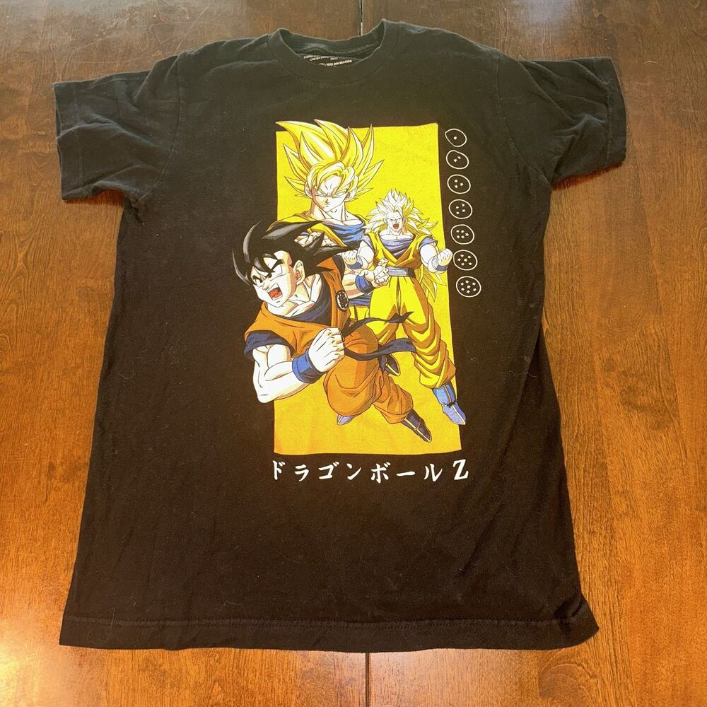 Dragon Ball Super Z Mens T-Shirt - Goku Saiyan Graphic Print - Men's Small